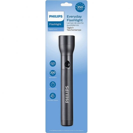 Philips SFL4003T/10 Lampe de poche LED avec 6 piles AA 350 lumens