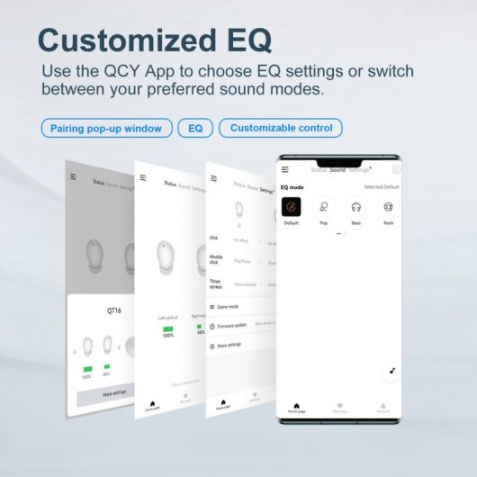 Écouteurs Bluetooth QCY T16 Blanc