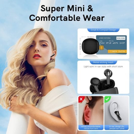 QCY AilyPods T20 Auriculares Bluetooth Negros