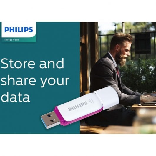 Philips FM64FD75B/00 64GB USB 3.2 Púrpura/Blanco