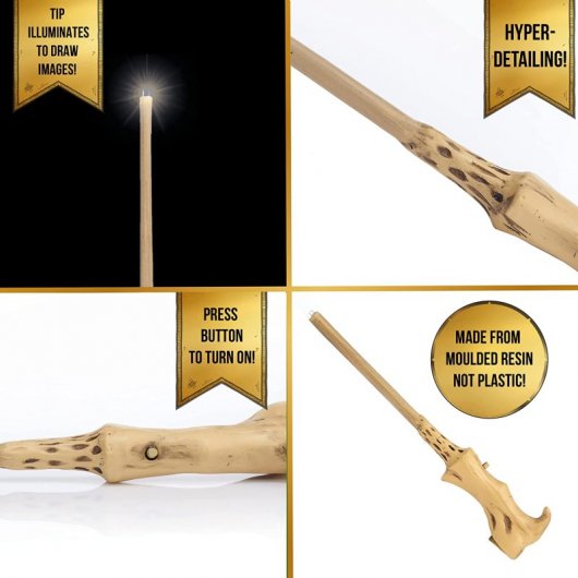 Wow! Stuff Varita Lumos con LED de Voldemort en Harry Potter