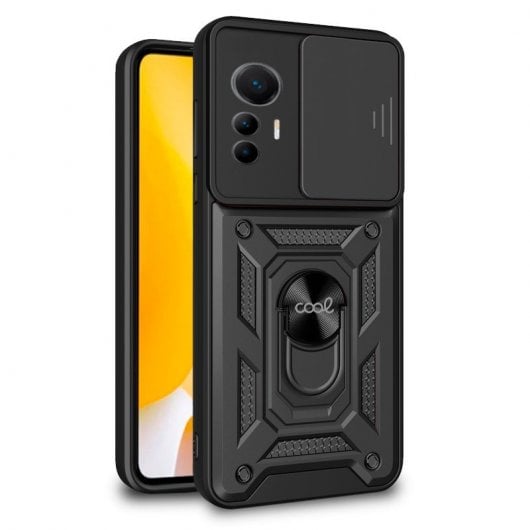 Cool Funda Hard Ring Negra para Xiaomi 12 Lite