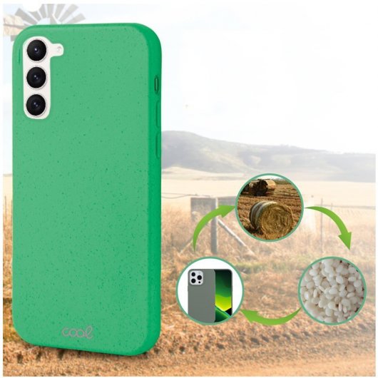 Estojo ecológico biodegradável verde menta legal para Samsung S911 Galaxy S23