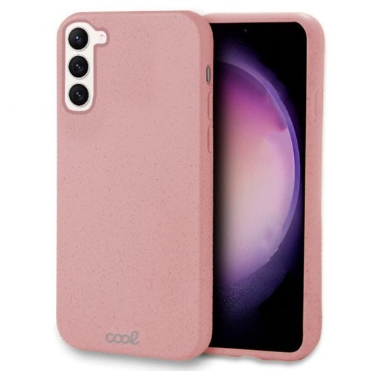 Custodia eco biodegradabile rosa freddo per Samsung S916 Galaxy S23 Plus