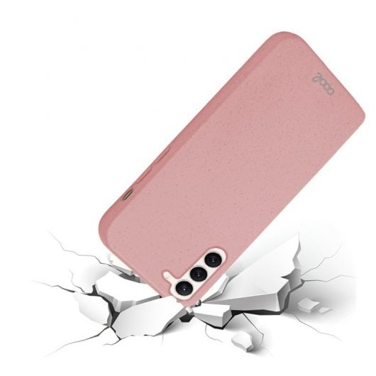 Custodia eco biodegradabile rosa freddo per Samsung S916 Galaxy S23 Plus