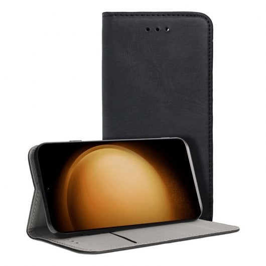 Coole schwarze glatte Flip-Cover-Hülle für Samsung S911 Galaxy S23