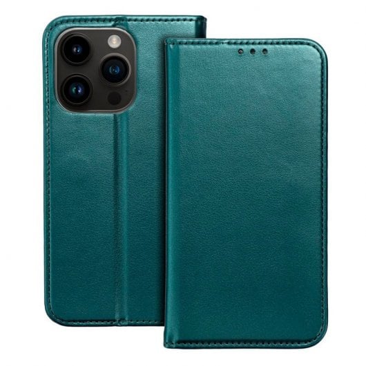 Cool Funda Flip Cover Liso Verde para Samsung S916 Galaxy S23 Plus