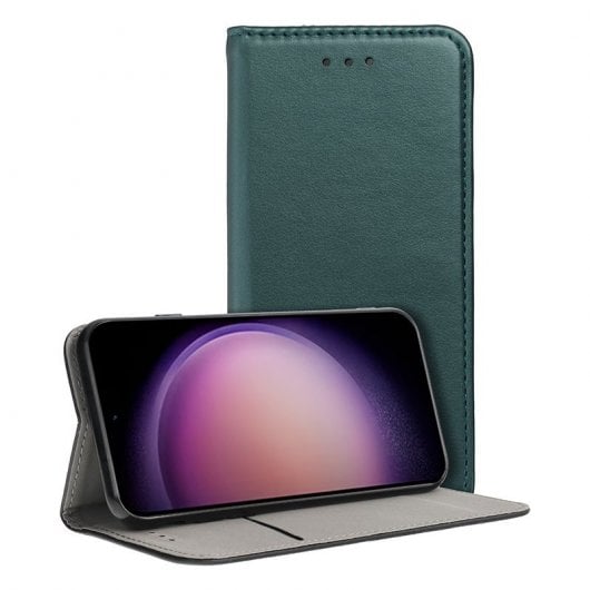 Cool Funda Flip Cover Liso Verde para Samsung S916 Galaxy S23 Plus