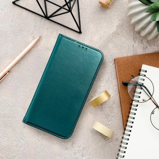 Cool Funda Flip Cover Liso Verde para Samsung S916 Galaxy S23 Plus