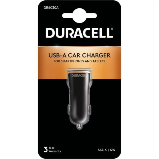 Duracell DR6030A Autoladegerät 1xUSB 12W Schwarz
