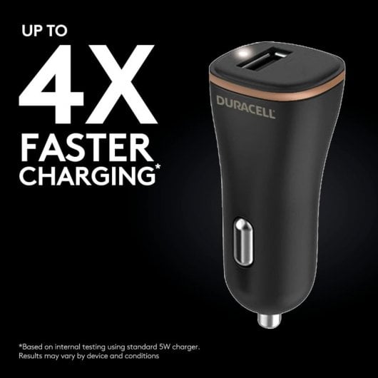 Duracell DR6030A Autoladegerät 1xUSB 12W Schwarz
