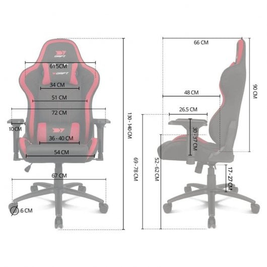 Drift DR110 Silla Gaming Negra/Verde
