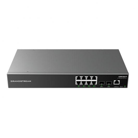 Grandstream GWN7801 Switch Gestionable L2+ 8 Puertos Gigabit Ethernet + 2 Puertos SFP
