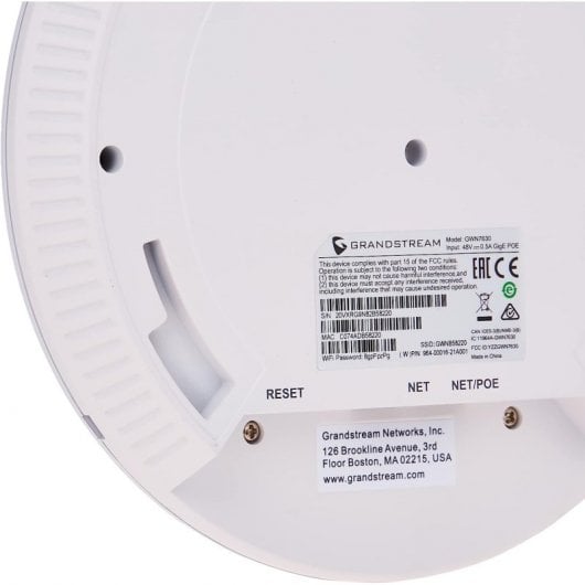 Grandstream GWN7630 Punto de Acceso WiFi Wave 2 Dual Band MU-MIMO PoE