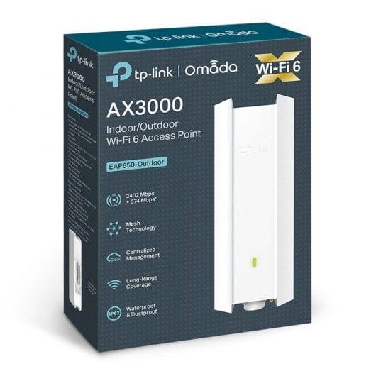 TP-Link EAP650 Outdoor Punto de Acceso WiFi6 AX3000 para Interiores/Exteriores