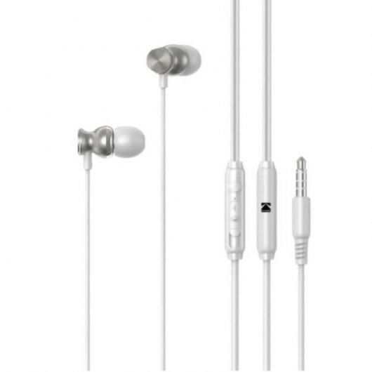 Kodak 170+ Auriculares Intraurales con Cable y Micrófono Blancos