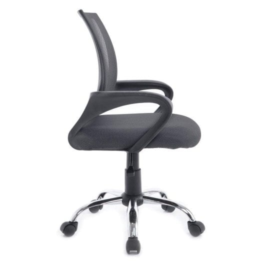 Chaise de bureau Equip 651014 Mesh ergonomique gris base chromée