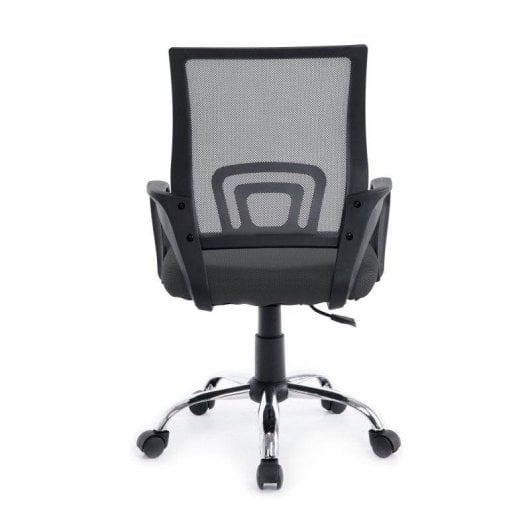 Chaise de bureau Equip 651014 Mesh ergonomique gris base chromée