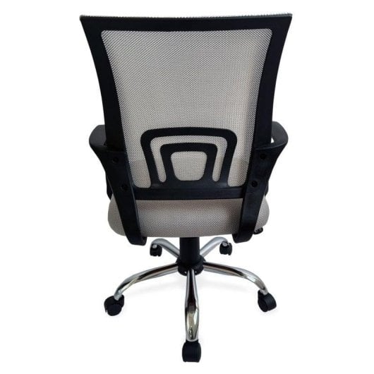 Bürostuhl Equip 651015 Mesh Grau Ergonomisch Atmungsaktiv Chrombasis