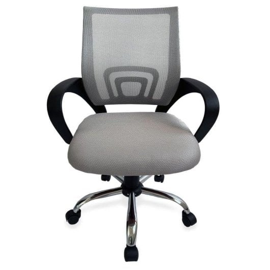 Bürostuhl Equip 651015 Mesh Grau Ergonomisch Atmungsaktiv Chrombasis