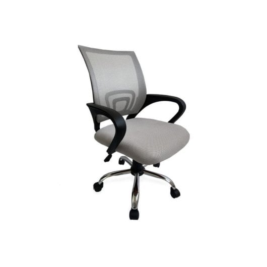 Bürostuhl Equip 651015 Mesh Grau Ergonomisch Atmungsaktiv Chrombasis
