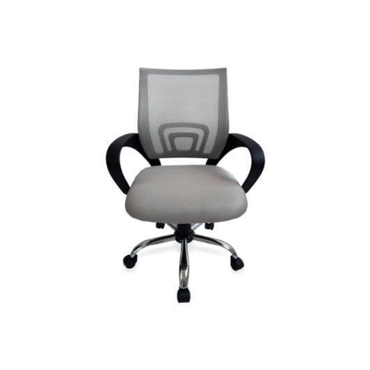 Bürostuhl Equip 651015 Mesh Grau Ergonomisch Atmungsaktiv Chrombasis