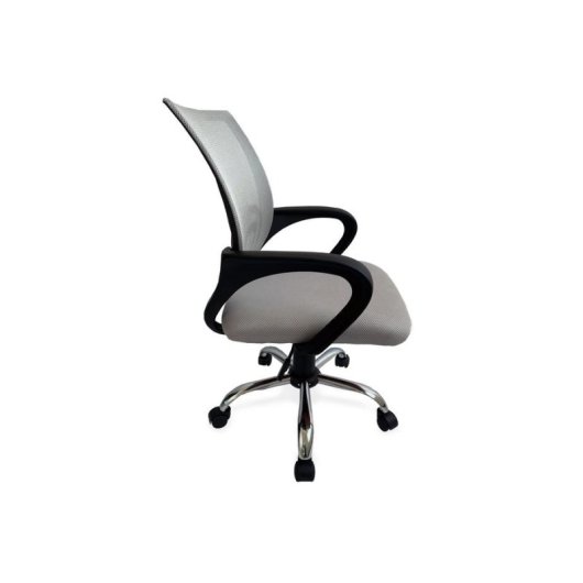 Bürostuhl Equip 651015 Mesh Grau Ergonomisch Atmungsaktiv Chrombasis