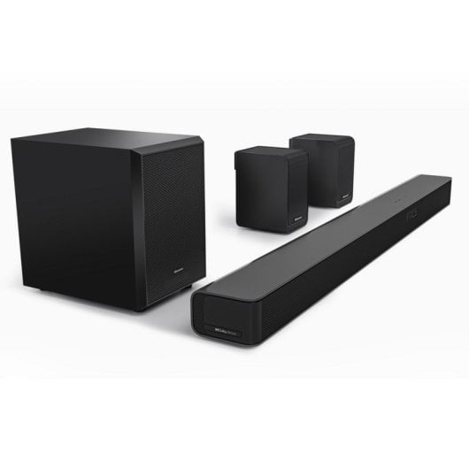 Hisense Barra de Sonido 5.1 con Subwoofer y Altavoces Inalámbricos Dolby Atmos Bluetooth 5.0 340W