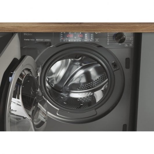 Haier HWQ90B416FWBR Máquina de Lavar Roupa Encastrável 9Kg A