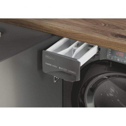 Haier HWQ90B416FWBR Máquina de Lavar Roupa Encastrável 9Kg A