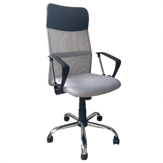 Home Heavenly Jasper Silla de Escritorio Respaldo Transpirable Asiento Giratorio Gris