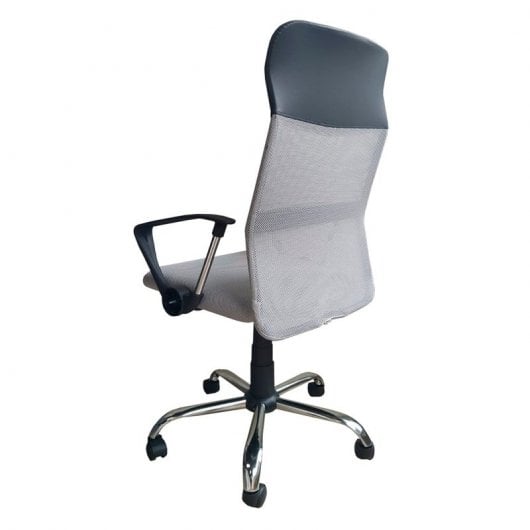 Home Heavenly Jasper Silla de Escritorio Respaldo Transpirable Asiento Giratorio Gris
