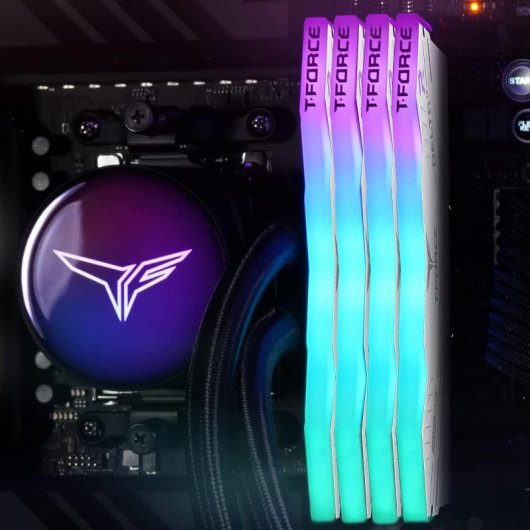 Team Group T-Force Delta Alpha DDR5 RGB 6000MHz PC5-48000 32GB 2x16GB CL38 Brancas AMD EXPO