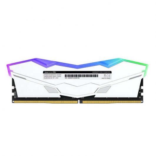 Team Group T-Force Delta Alpha DDR5 RGB 6000MHz PC5-48000 32GB 2x16GB CL38 Brancas AMD EXPO