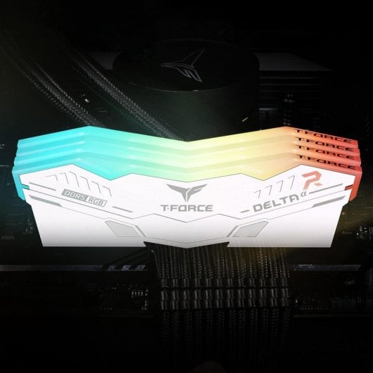 Team Group T-Force Delta Alpha DDR5 RGB 6000MHz PC5-48000 32GB 2x16GB CL38 Brancas AMD EXPO