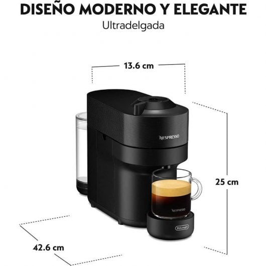 DeLonghi Vertuo Pop Cafetera Nespresso Negra