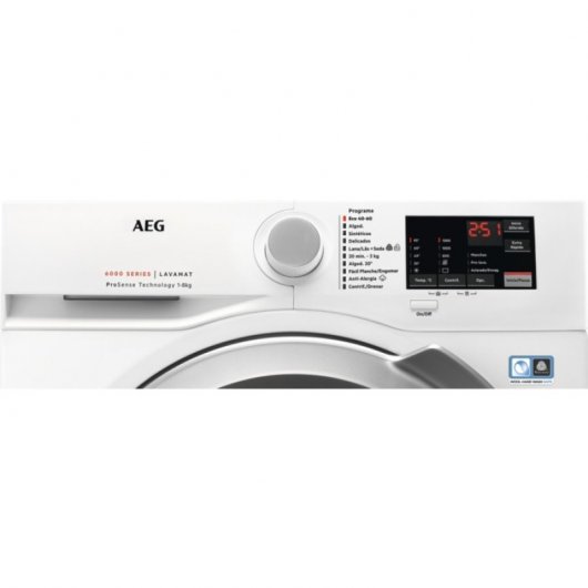 AEG LFA6I8275A Lave-linge à chargement frontal 8Kg A Blanc
