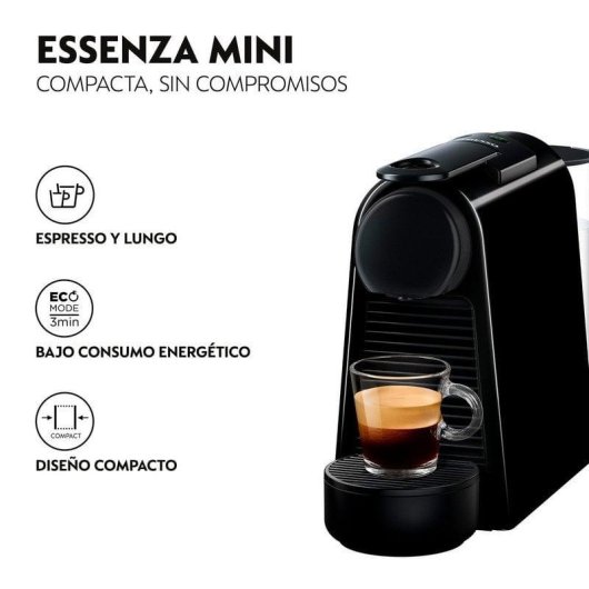DeLonghi Essenza Mini Cafetera Nespresso Negra Reacondicionado