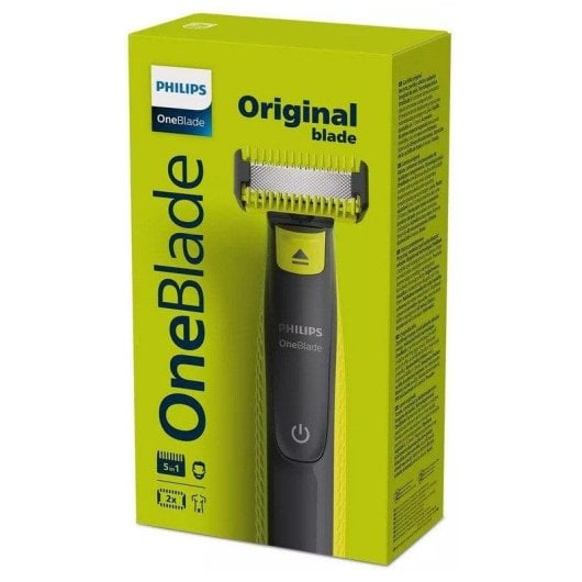 Aparador de Barba Facial Philips OneBlade QP2821/20 Recarregável 45min Seco e Molhado 5 Ajustes Lâmina Dupla