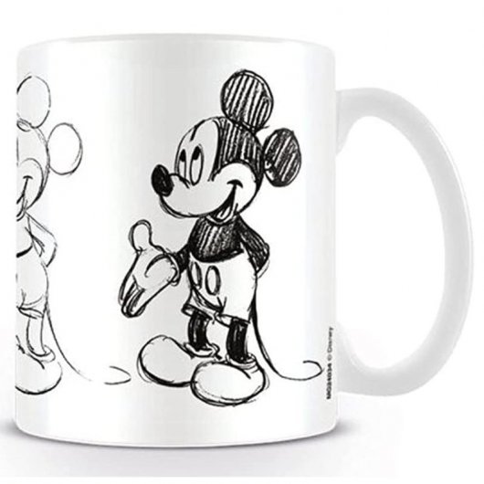Pyramid Taza de Cerámica Disney Boceto de Mickey Mouse