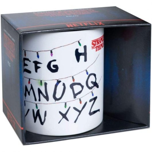 Caneca de cerâmica pirâmide Stranger Things Luzes