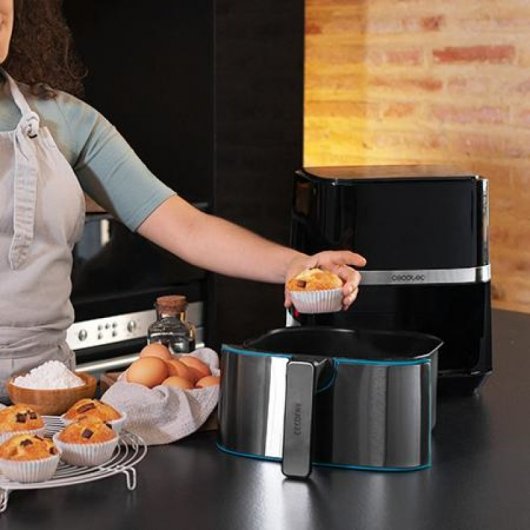Cecotec Cecofry Full Inox Black 5500 Pro Fritadeira Sem Óleo 5.5L 1700 W