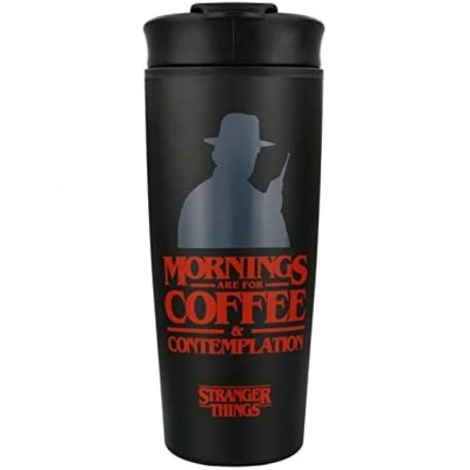 Pyramid Int Tasse de voyage métallique Stranger Things Café et Contemplation