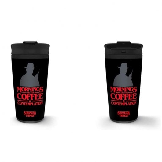 Pyramid Int Tasse de voyage métallique Stranger Things Café et Contemplation
