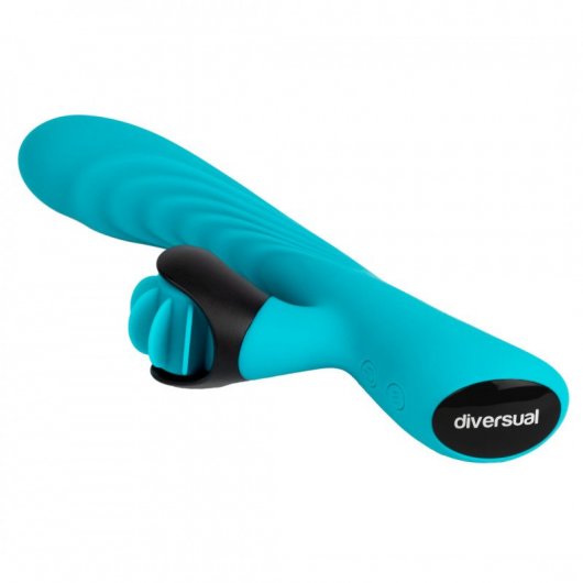 Diversual Molly Vibrador Conejito para Estimulación de Clítoris y Punto G Recargable Turquesa