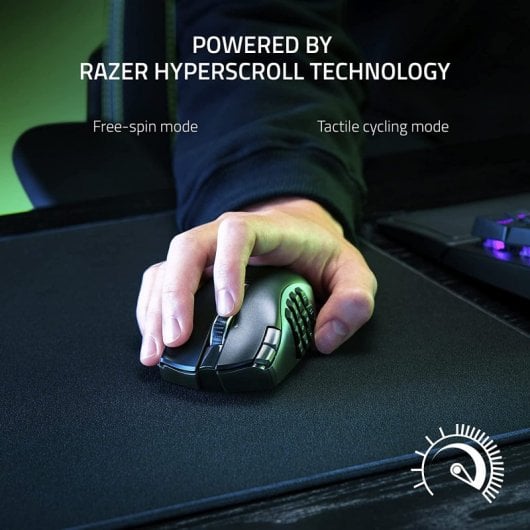 Mouse da gioco wireless Razer Naga V2 HyperSpeed 30000 DPI