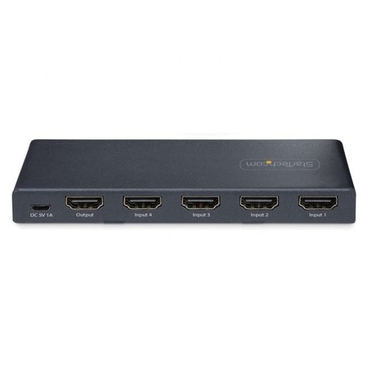 StarTech.com Switch HDMI 8K a 4 porte - Switcher HDMI 2.1 4K 120Hz HDR10+, 8K 60Hz UHD, Commutatore HDMI 4 In 1 - Commutazione automatica/manuale delle sorgenti - Switch con alimentatore e telecomando inclusi