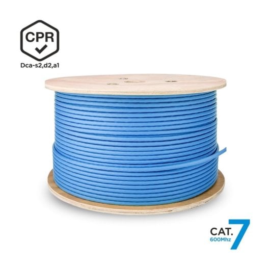 Aisens A146-0665 Bobina Cable de Red RJ45 Cat.7 S/FTP AWG23 LSZH CPR DCA 305m Azul