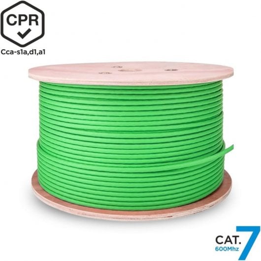 Aisens A146-0667 RJ45 Cat.7 S/FTP Netzwerkkabelrolle AWG23 LSZH CPR CCA 305m grün