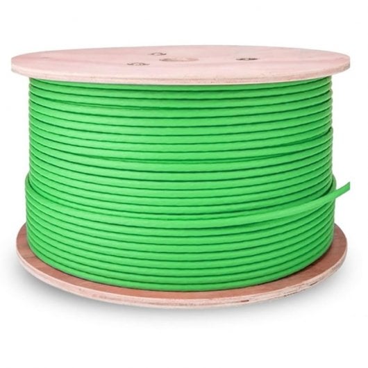 Aisens A146-0668 Cavo di rete a spirale Cat.7 RJ45 S/FTP AWG23 LSZH CPR CCA 500 m Verde